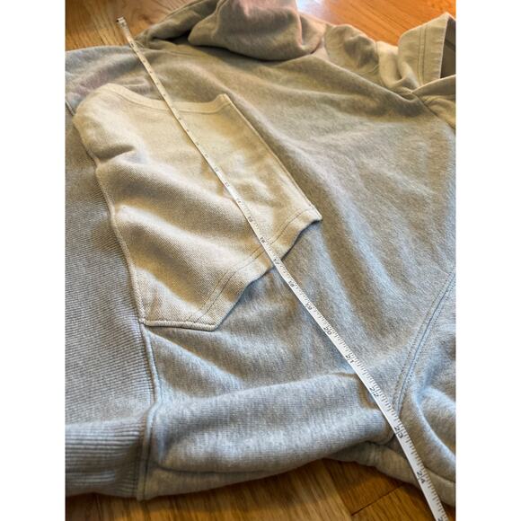 Aerie Mixed Material Cropped Hoodie - Picture 4 of 6